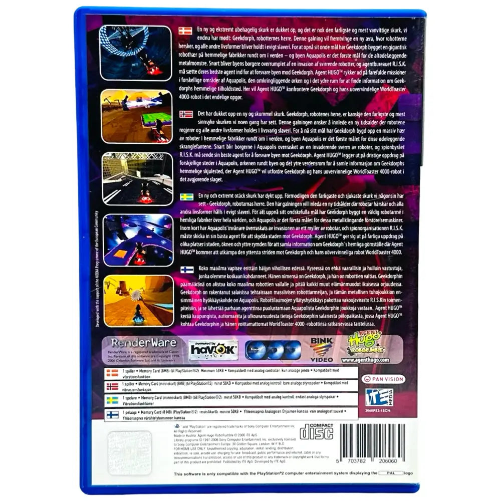 Agent Hugo: Roborumble - PlayStation 2 (PS2) Spill
