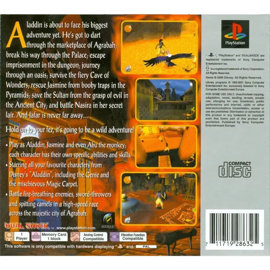 Aladdin In Nasira’s Revenge - PlayStation 1 (PS1) Spill