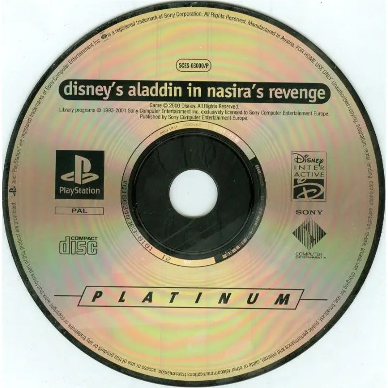 Aladdin In Nasira’s Revenge - PlayStation 1 (PS1) Spill - Kun Spill/Disk