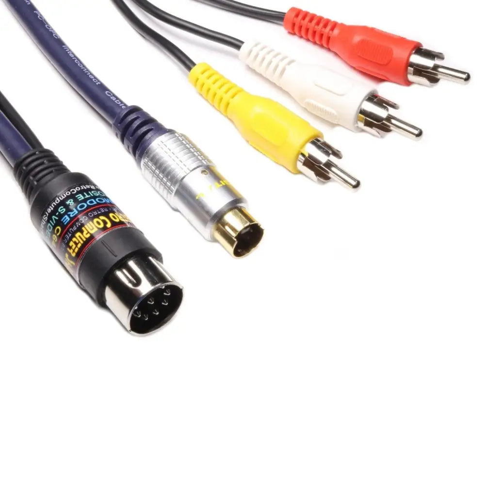 AV/S-Video Kabel til Commodore 64 / C128 - PAL - RetroGaming.no