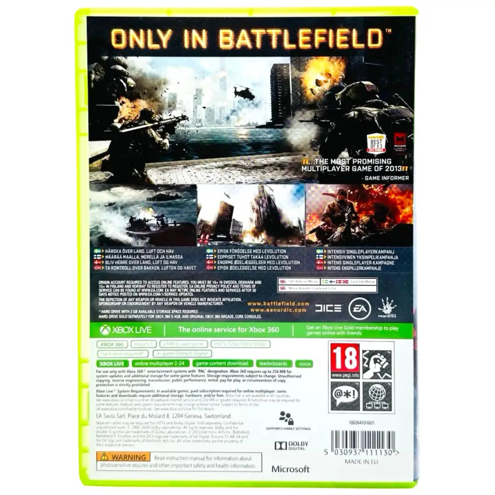 Battlefield 4 - Xbox 360 Spill