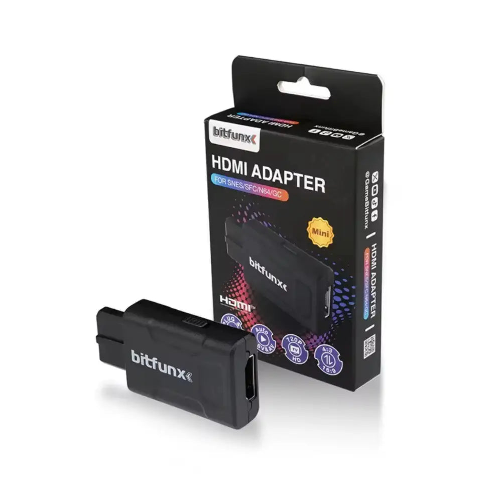 Bitfunx HDMI Konverter for SNES / N64 / GameCube – 720p/1080p