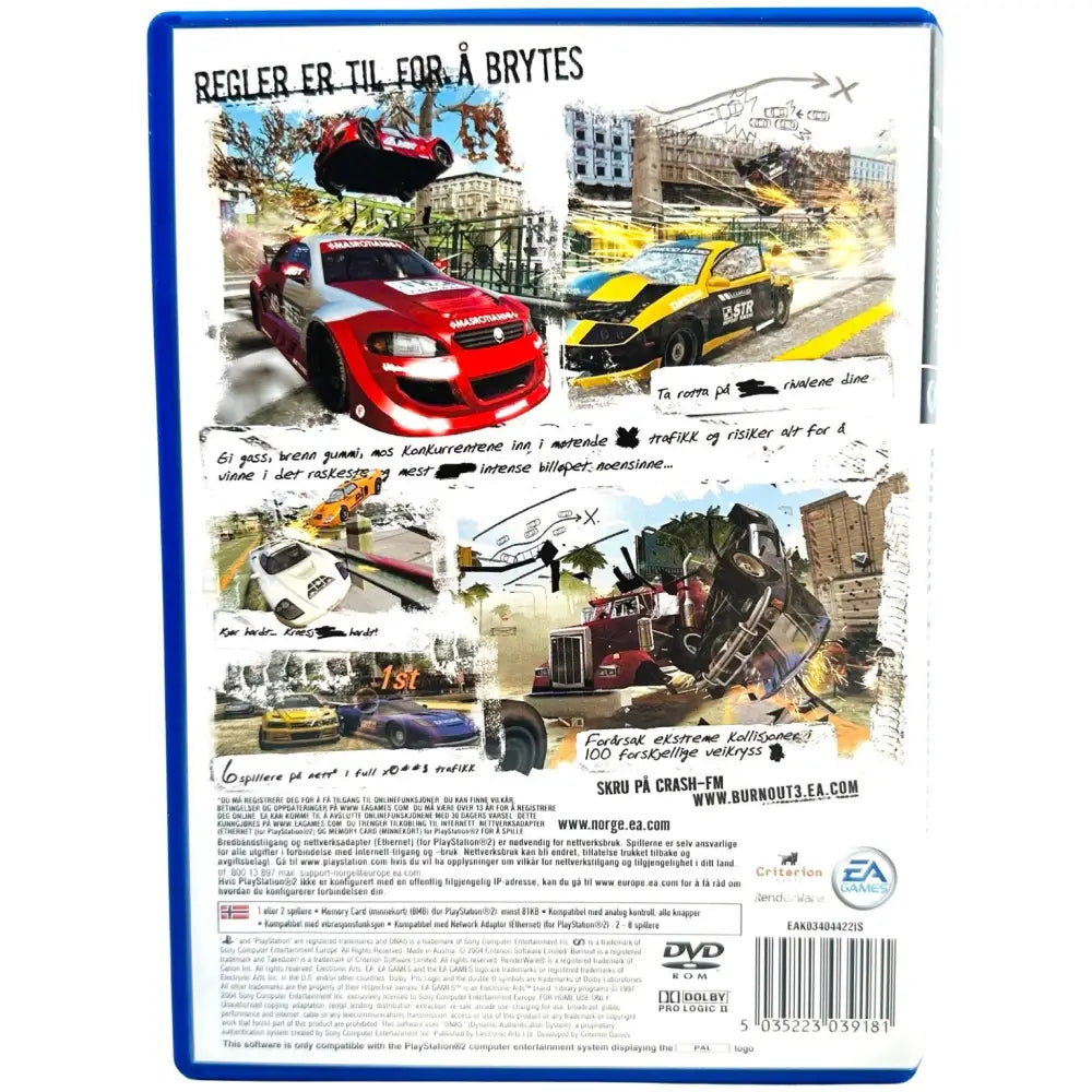 Burnout 3 Takedown - PlayStation 2 (PS2) Spill