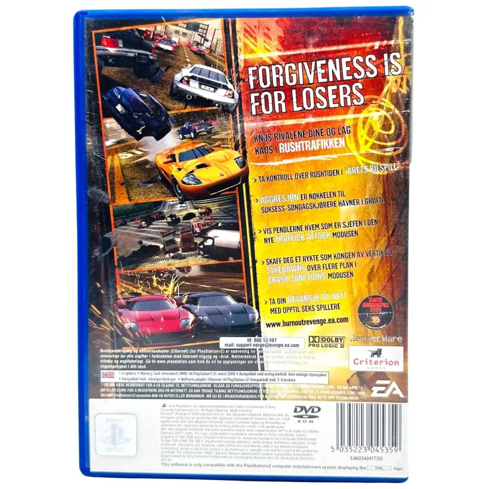 Burnout Revenge - PlayStation 2 (PS2) Spill
