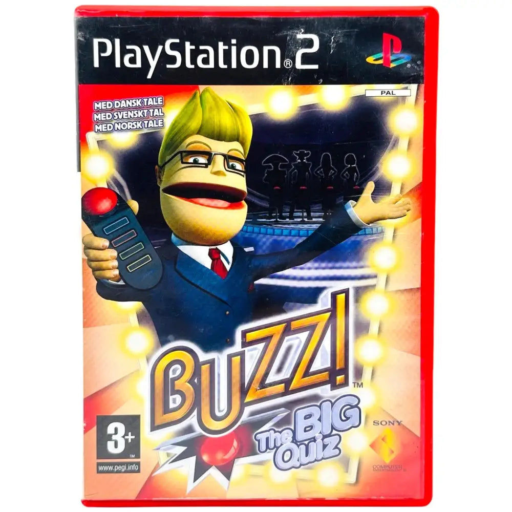 Buzz The Big Quiz - PlayStation 2 (PS2) Spill - Cover - Manual - Spill/Disk
