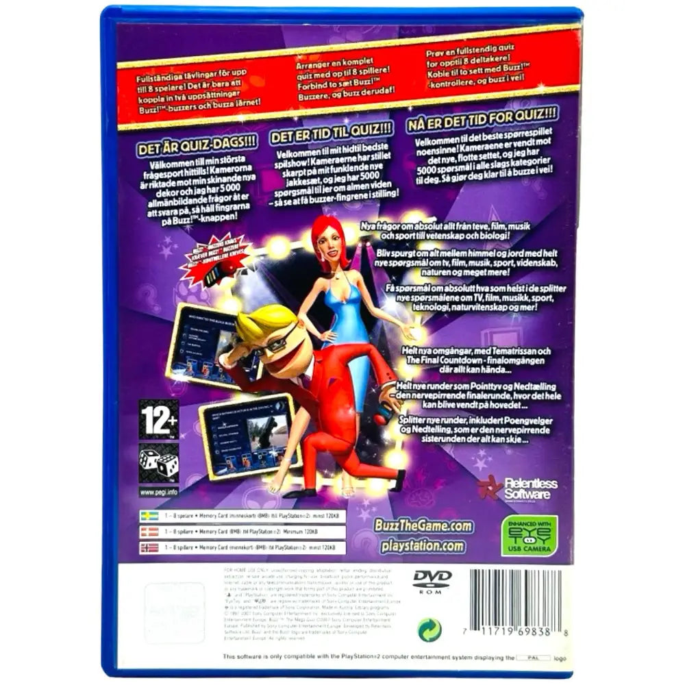 Buzz! The Mega Quiz - PlayStation 2 (PS2) Spill