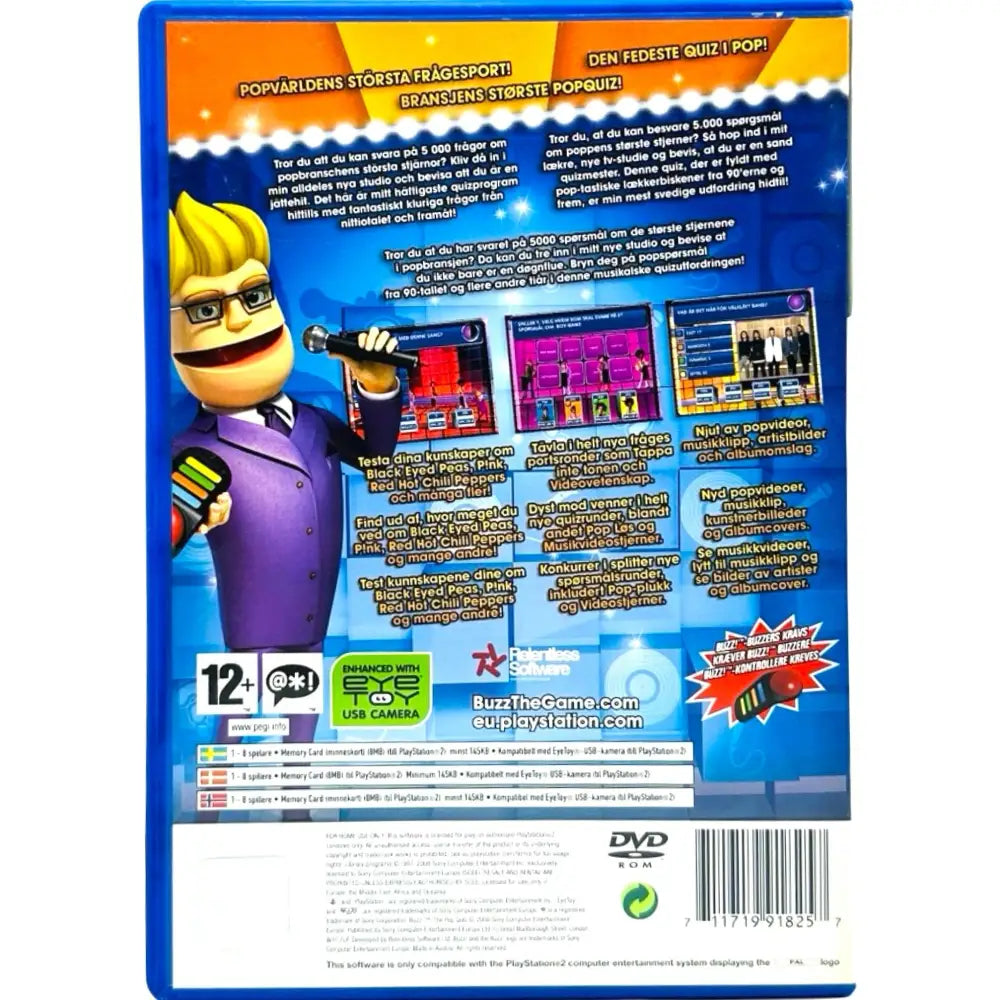 Buzz! The Pop Quiz - PlayStation 2 (PS2) Spill