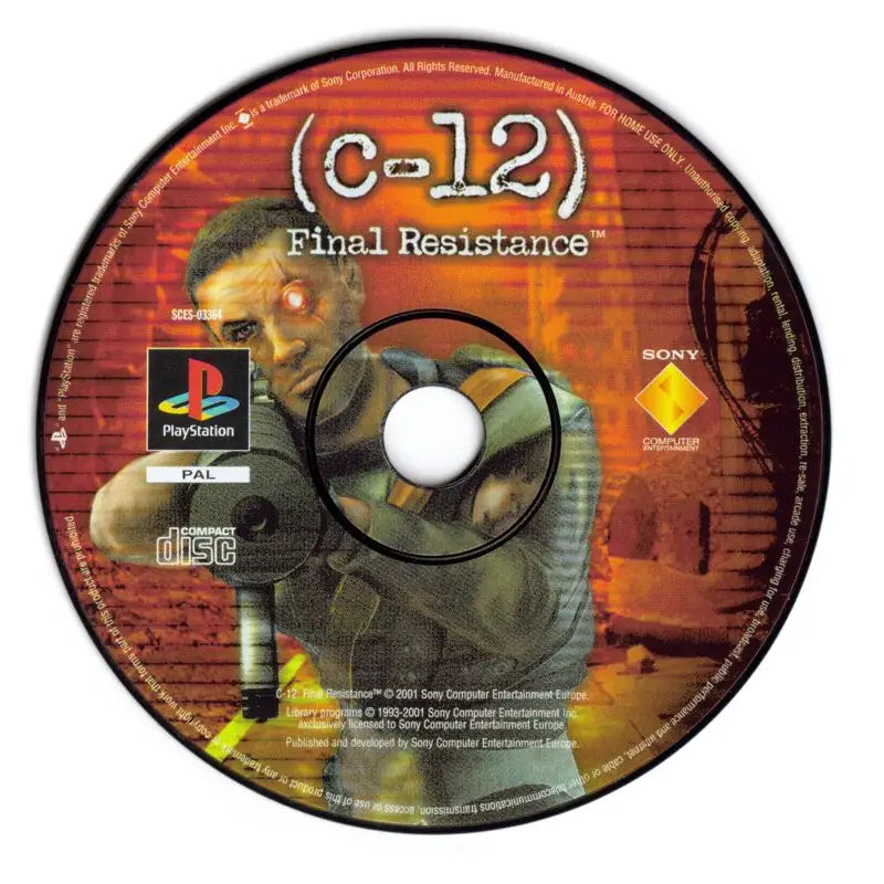 C-12 Final Resistance - PlayStation 1 (PS1) Spill - Kun Spill/Disk