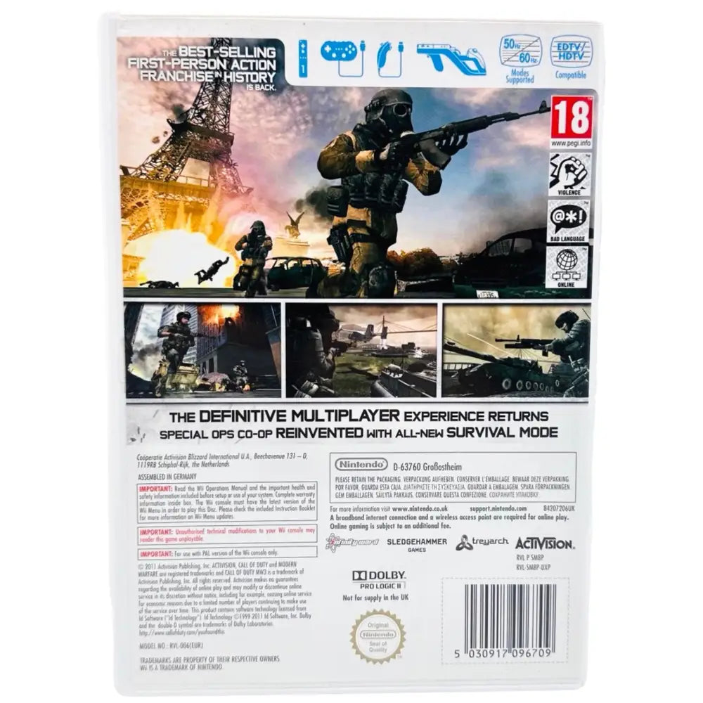 Call Of Duty: Modern Warfare 3 - Nintendo Wii Spill