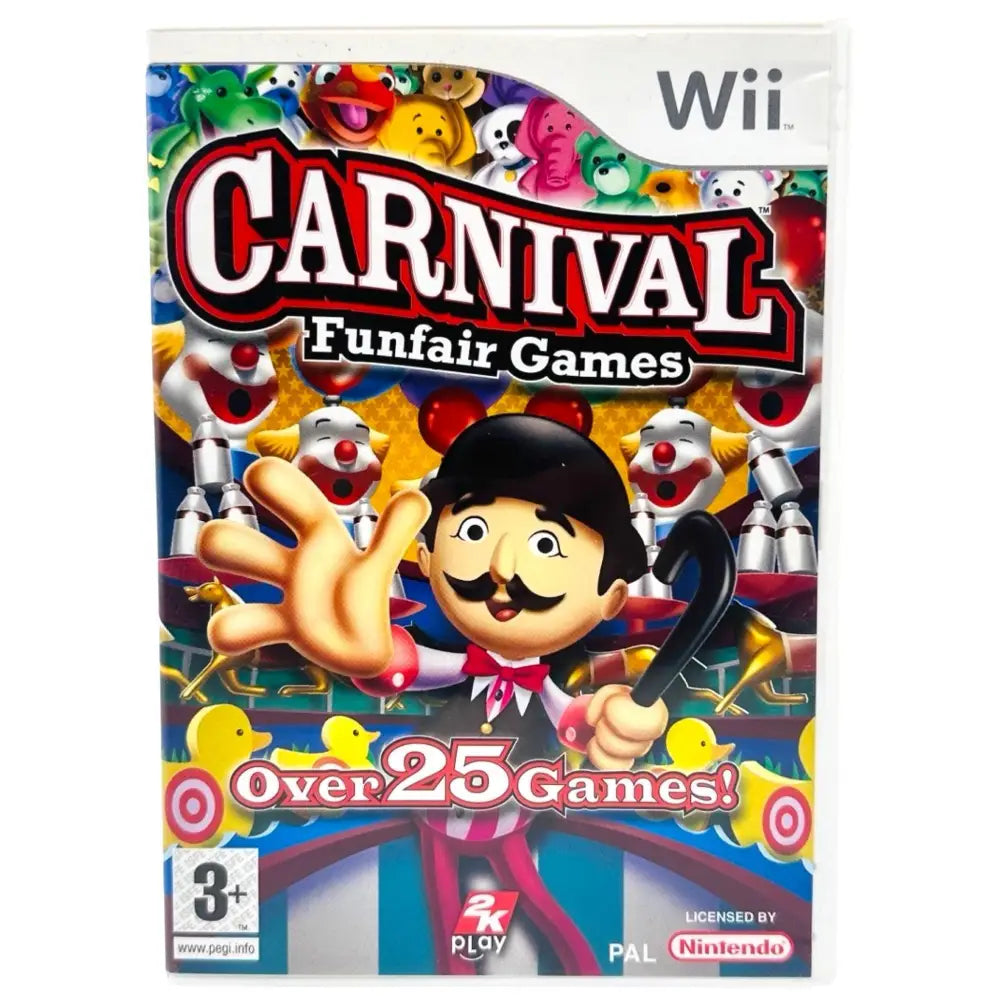 Carnival Funfair Games - Nintendo Wii Spill - Cover - Manual - Spill/Disk