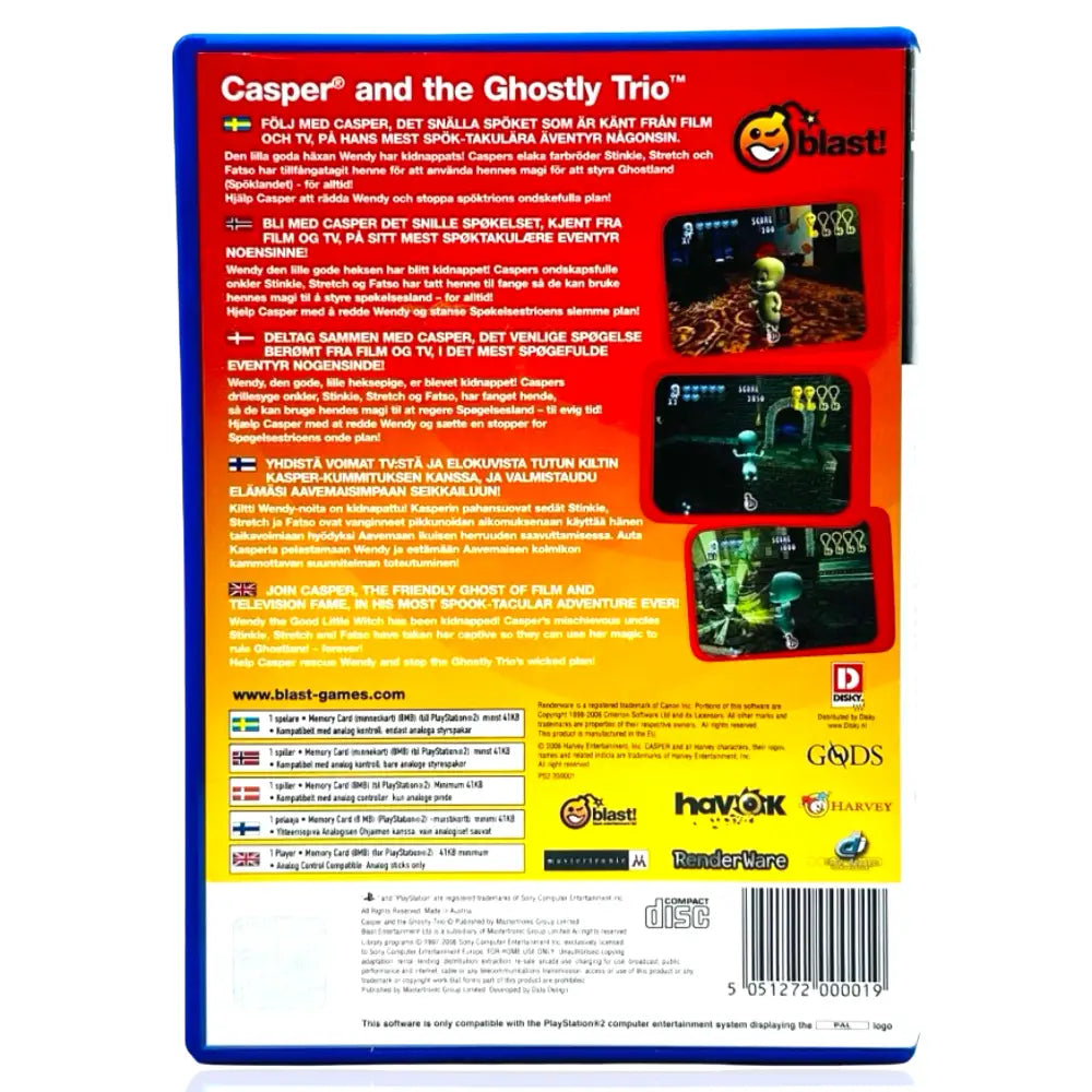 Casper And The Ghostly Trio - PlayStation 2 (PS2) Spill