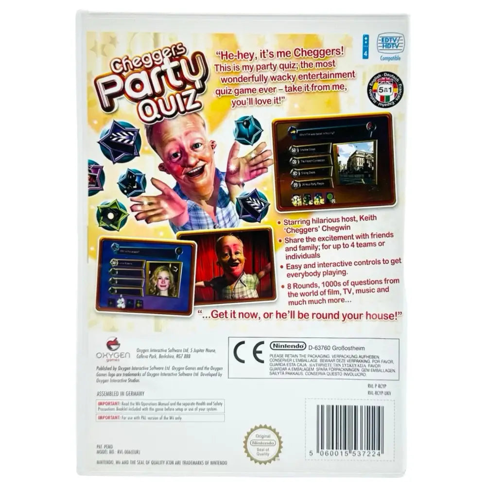Cheggers’ Party Quiz - Nintendo Wii Spill