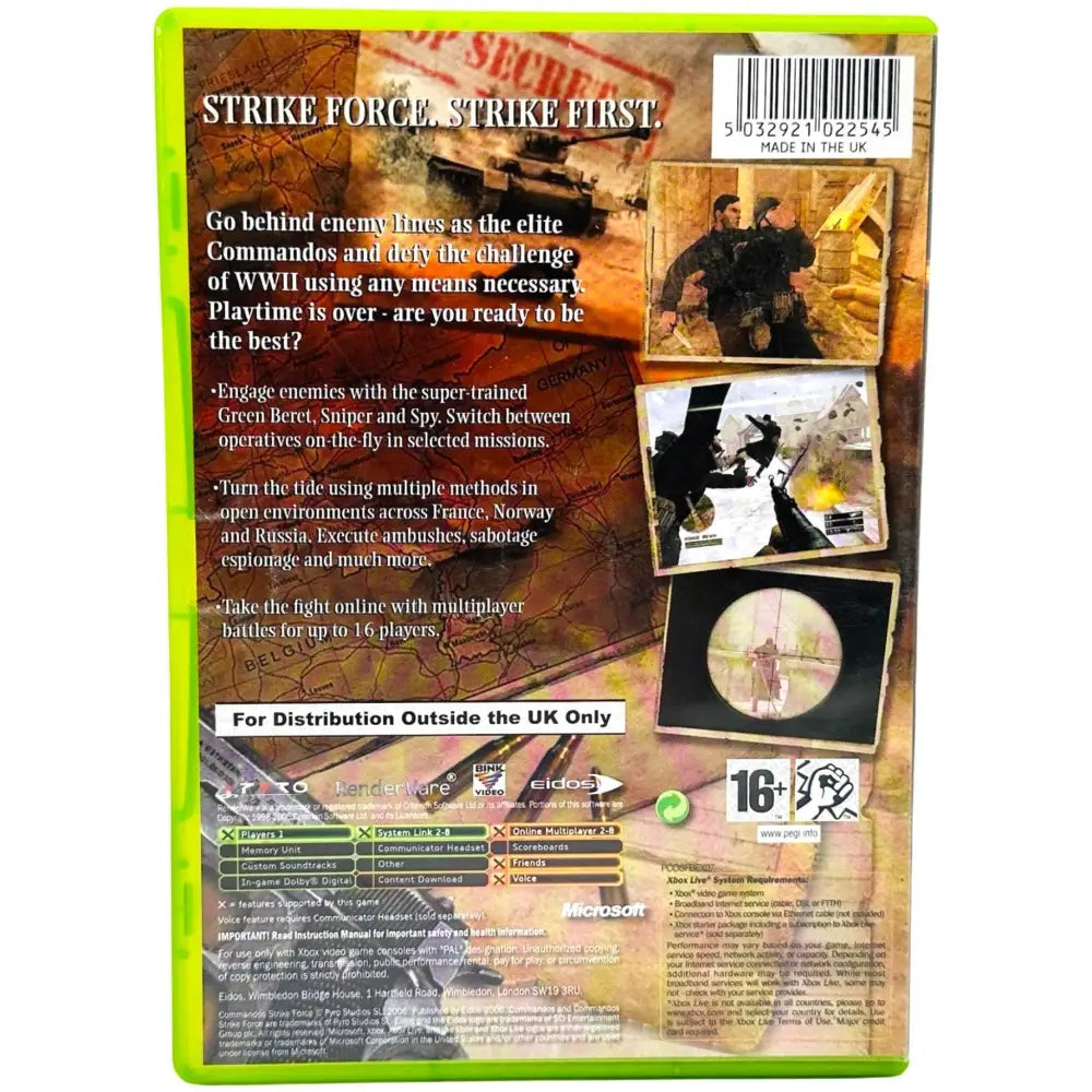 Commandos: Strike Force - Xbox spill - Spill