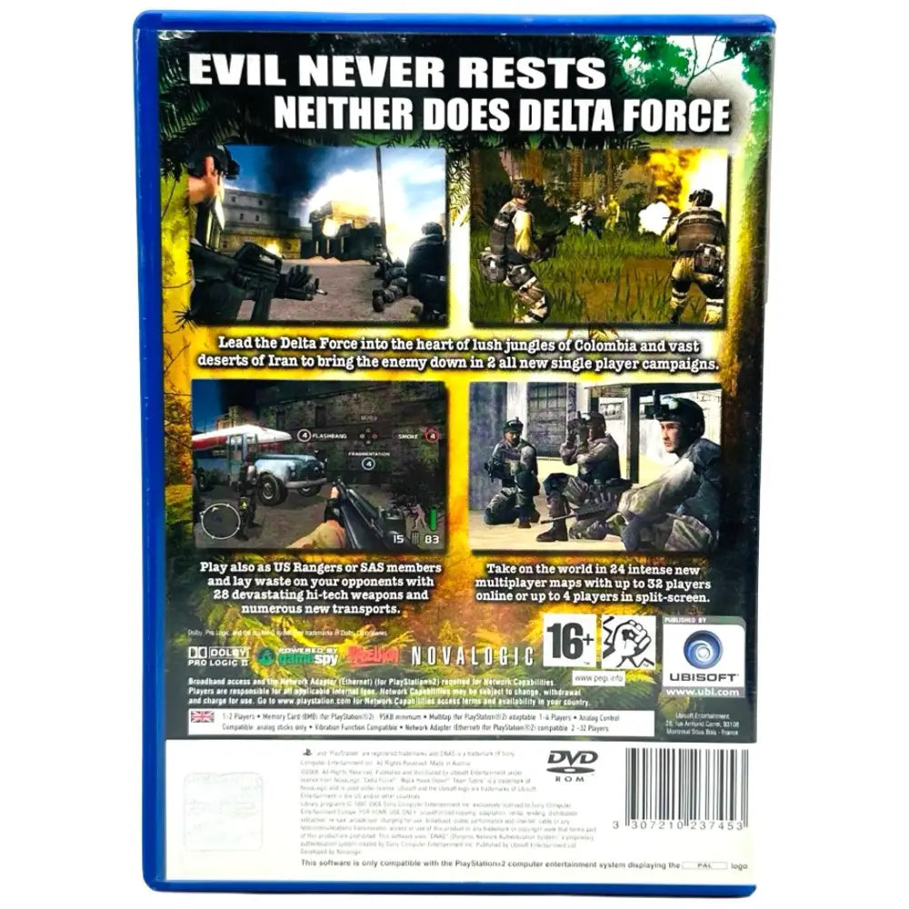 Delta Force Black Hawk Down Team Sabre - PlayStation 2 (PS2) Spill