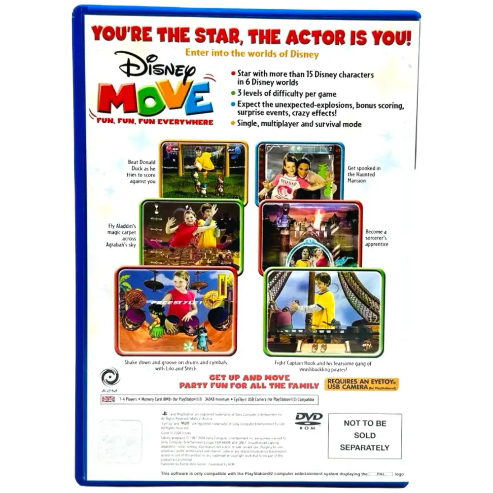 Disney Move - PlayStation 2 (PS2) Spill
