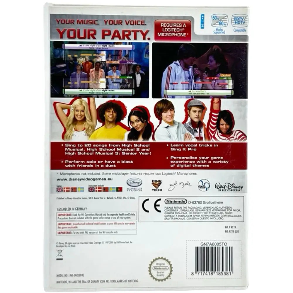 Disney Sing It High School Musical 3 - Nintendo Wii Spill