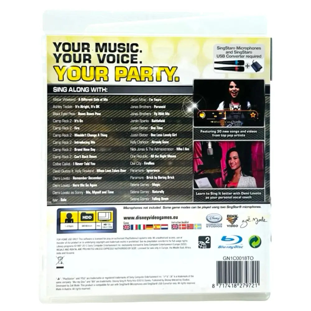 Disney Sing It: Party Hits - PlayStation 3 (PS3) Spill