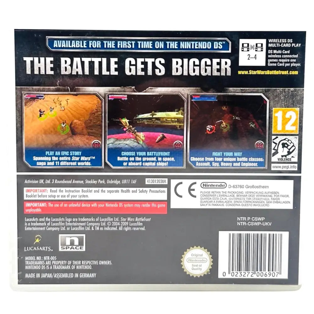 DS: Star Wars Battlefront: Elite Squadron - Spill