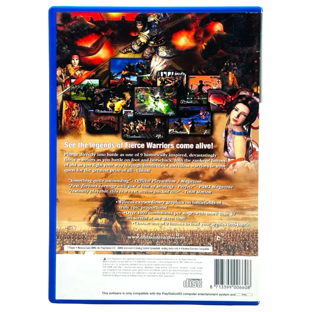 Dynasty Warriors 2 - PlayStation (PS2) Spill