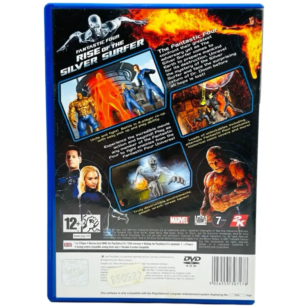 Fantastic Four: Rise Of The Silver Surfer - PlayStation 2 (PS2) Spill