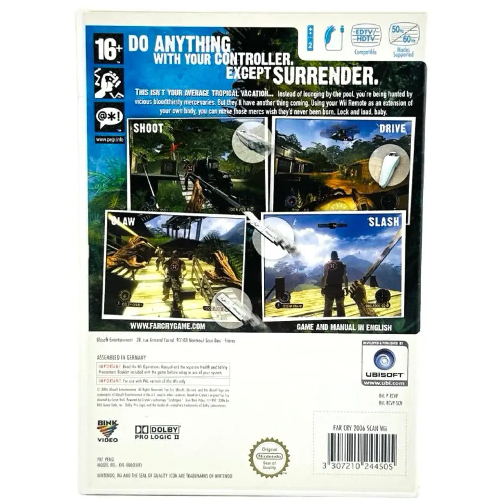 Far Cry Vengeance - Nintendo Wii Spill
