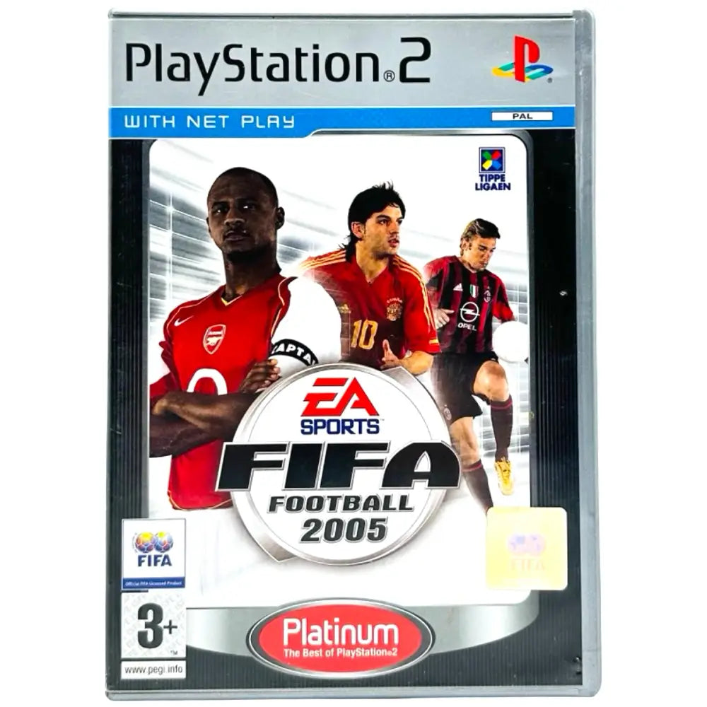 FIFA 2005 - PlayStation 2 (PS2) Spill - Cover - Manual - Spill/Disk / Platinum