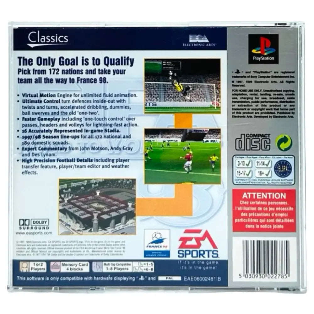 FIFA Road To World Cup 98 - PlayStation 1 (PS1) Spill