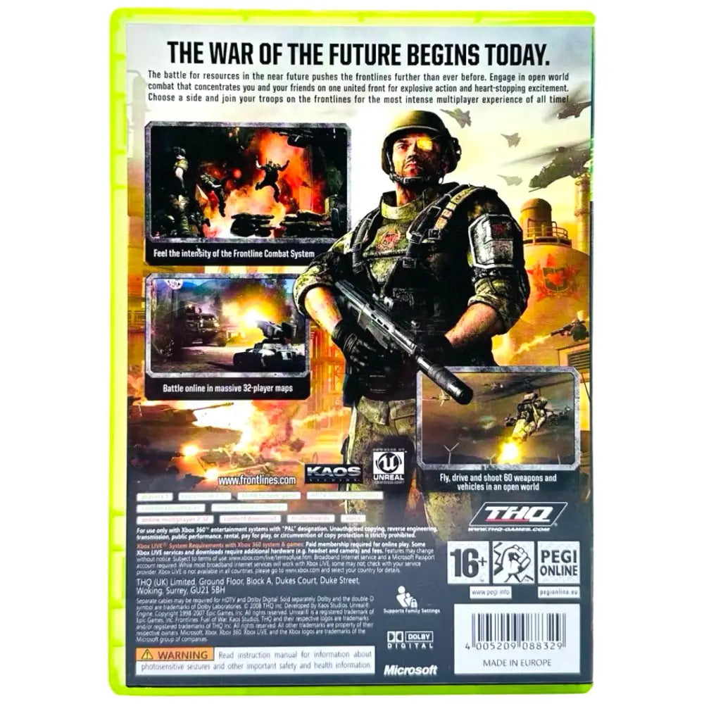 Frontlines: Fuel Of War - Xbox 360 Spill