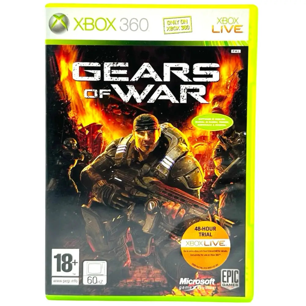 Gears Of War - Xbox 360 Spill - Cover - Manual - Spill/Disk / Standard