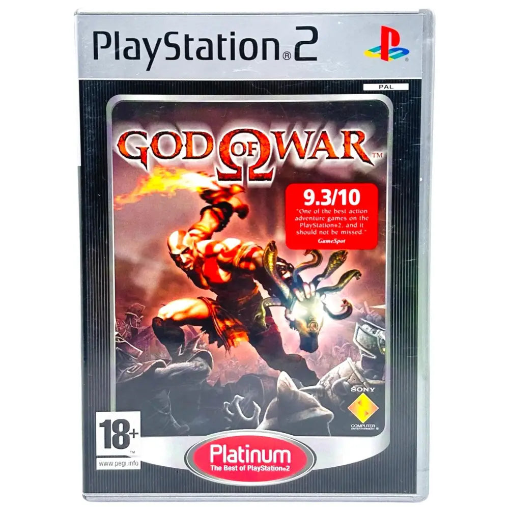 God Of War - PlayStation 2 (PS2) Spill - Cover - Manual - Spill/Disk / Platinum