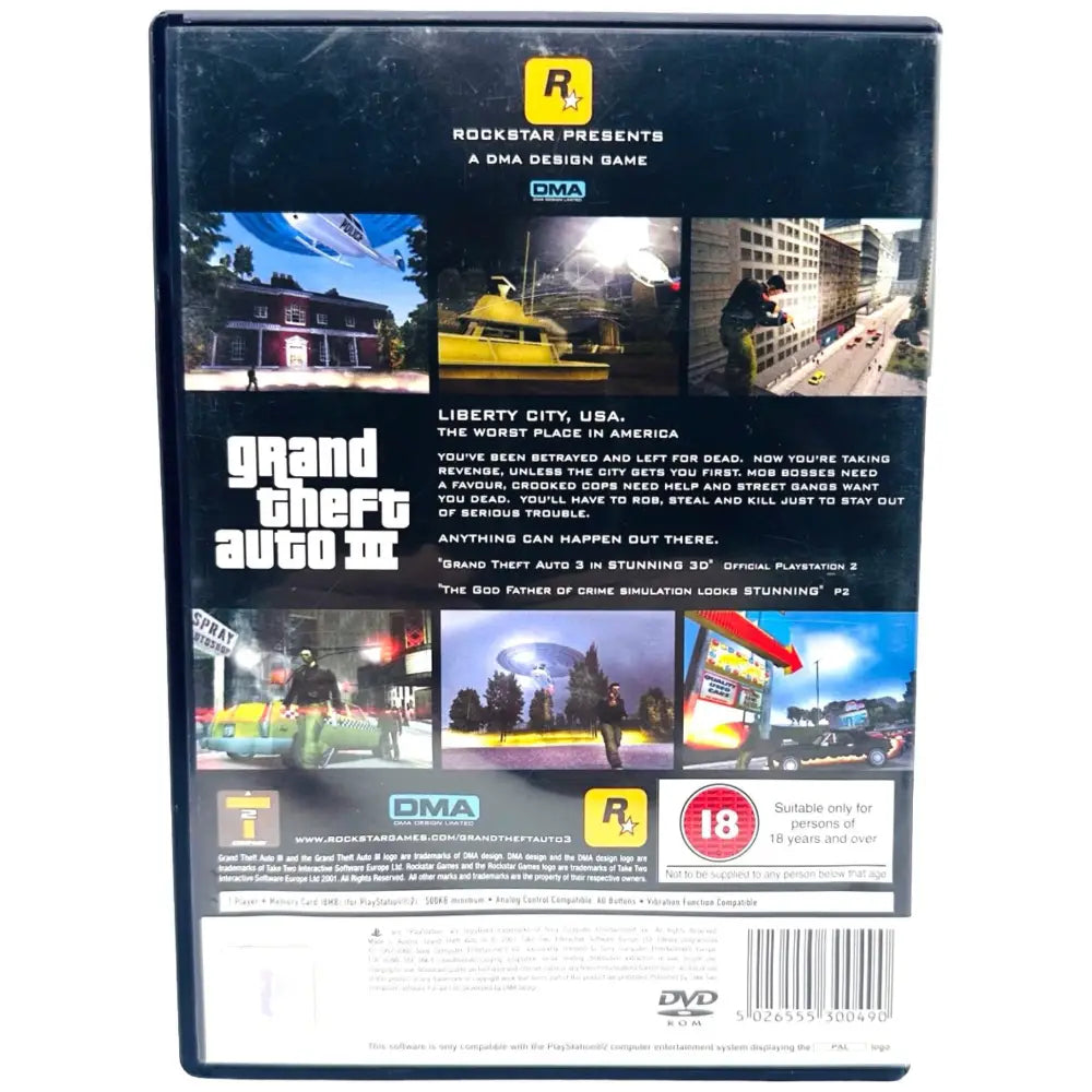 Grand Theft Auto III - PlayStation 2 (PS2) Spill