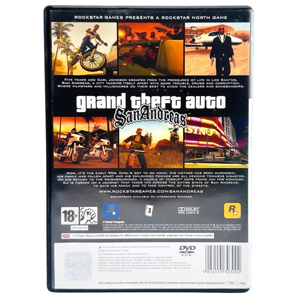 Grand Theft Auto: San Andreas - PlayStation 2 (PS2) Spill