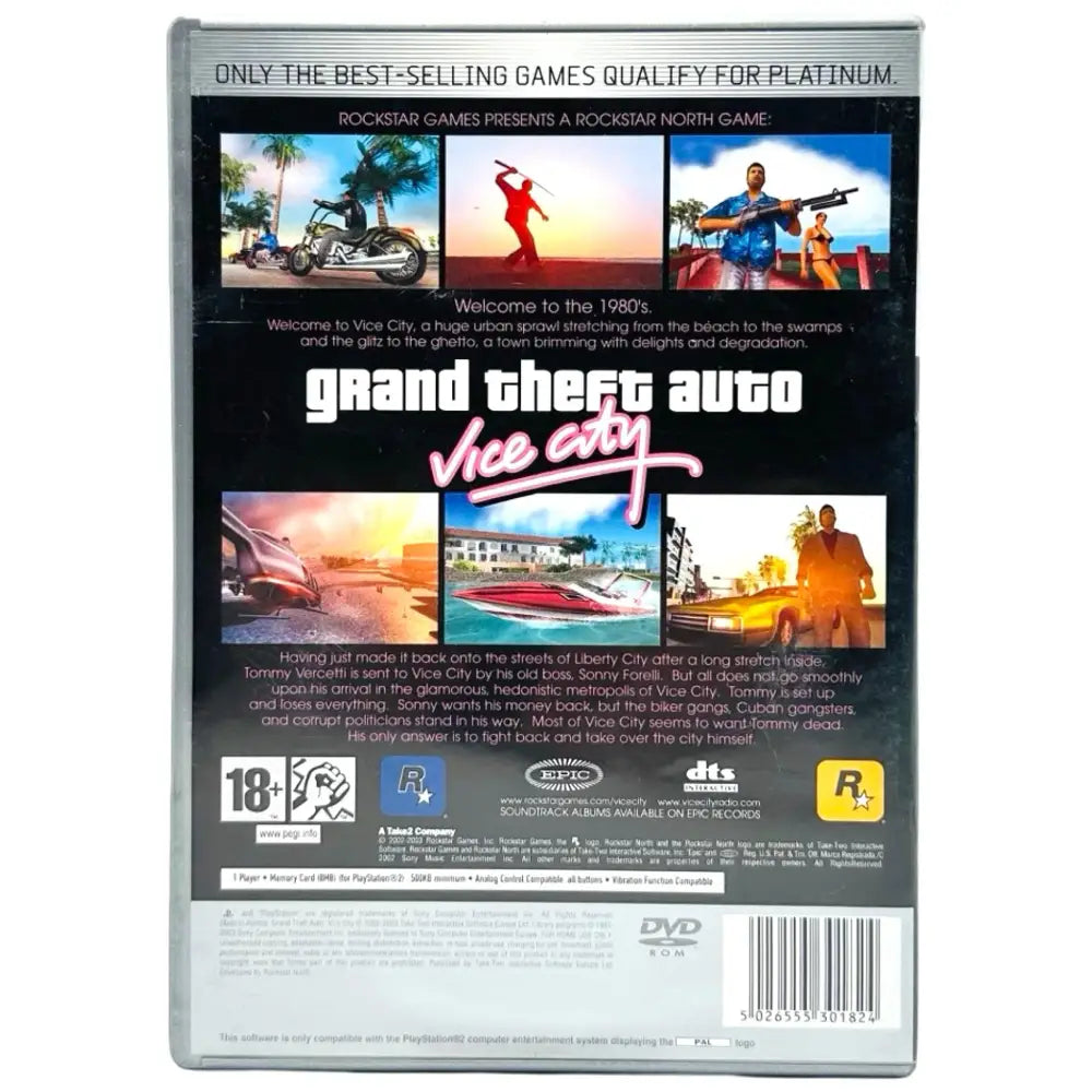 Grand Theft Auto: Vice City - PlayStation 2 (PS2) Spill
