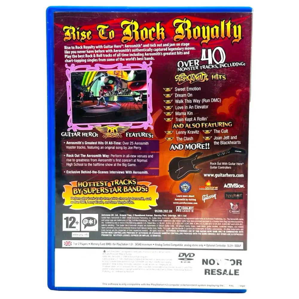 Guitar Hero: Aerosmith - PlayStation 2 (PS2) Spill