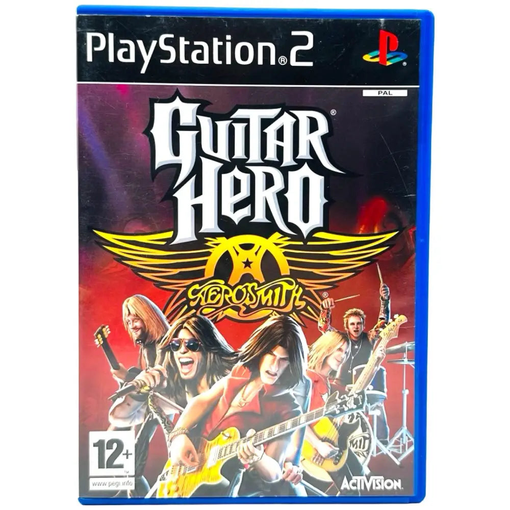 Guitar Hero: Aerosmith - PlayStation 2 (PS2) Spill - Cover - Manual - Spill/Disk