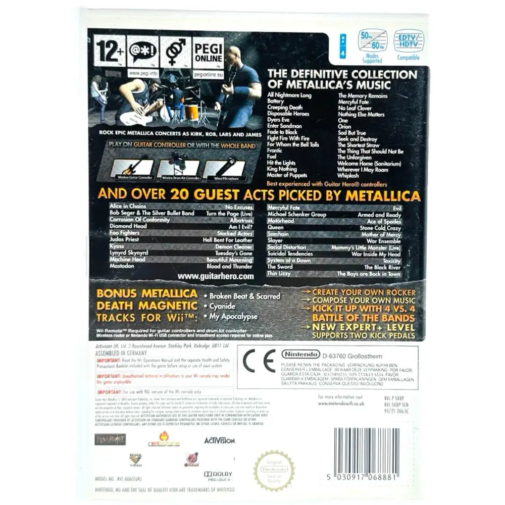 Guitar Hero: Metallica - Nintendo Wii Spill