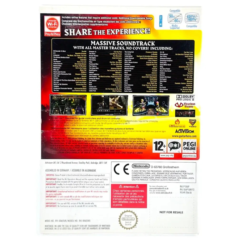 Guitar Hero: World Tour - Nintendo Wii Spill