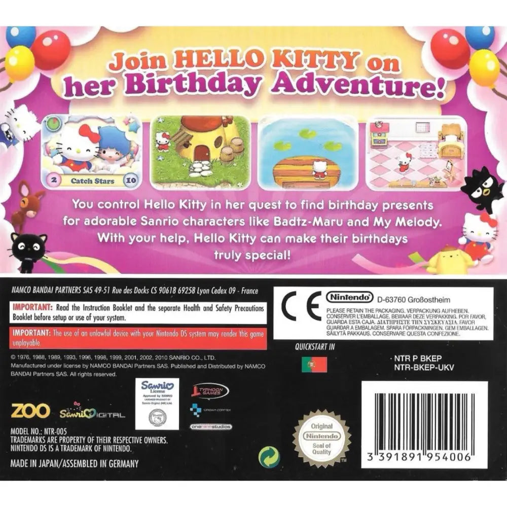 Hello Kitty Birthday Adventures - Nintendo DS Spill