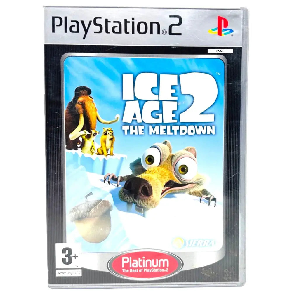 Ice Age 2 The Meltdown - PlayStation (PS2) Spill - Cover - Manual - Spill/Disk / Platinum