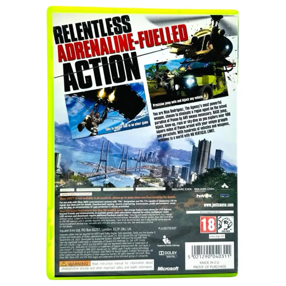 Just Cause 2 - Xbox 360 Spill