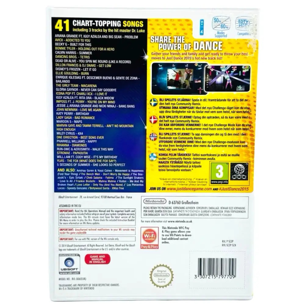 Just Dance 2015 - Nintendo Wii Spill