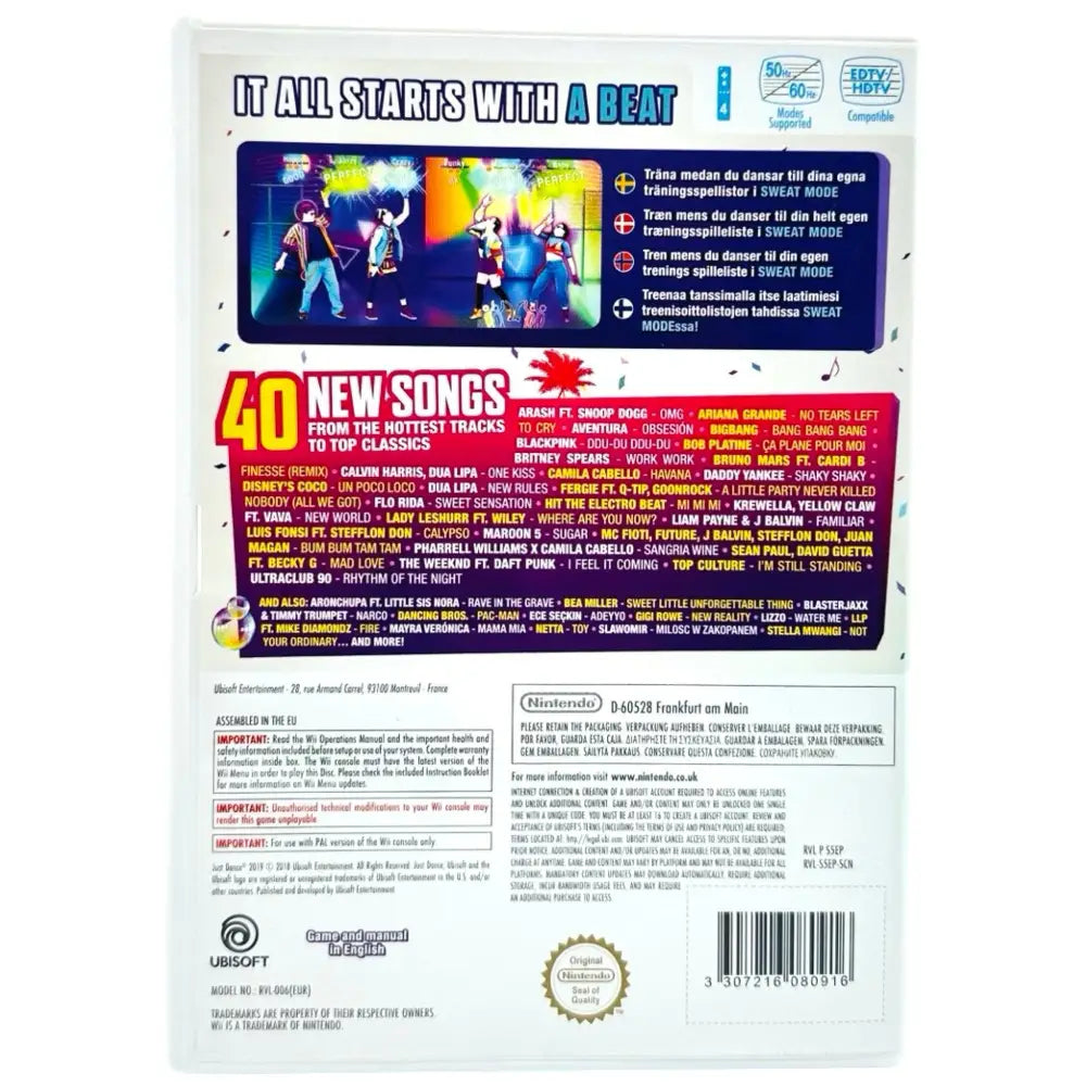 Just Dance 2019 - Nintendo Wii Spill