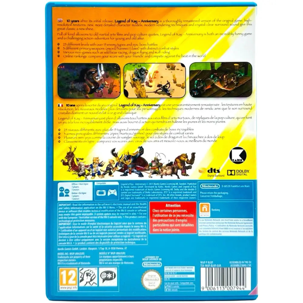 Legend Of Kay Anniversary - Nintendo Wii U Spill
