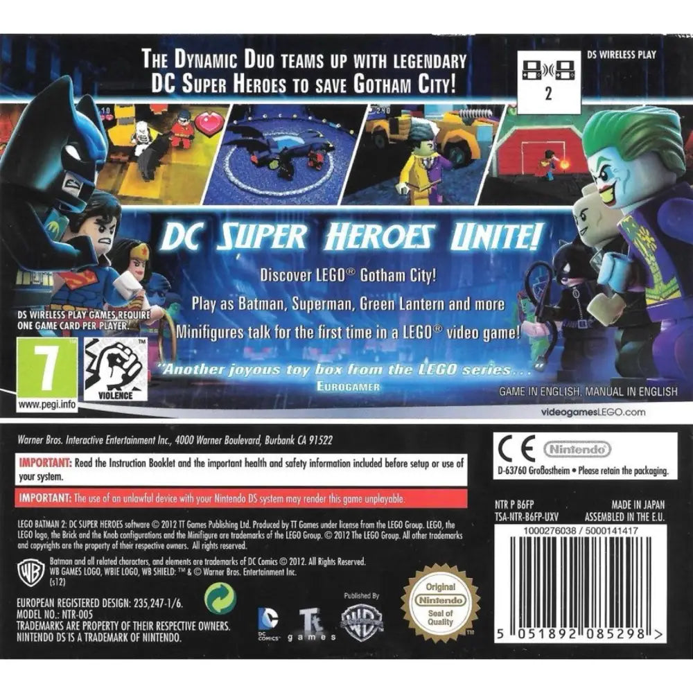 LEGO Batman 2 DC Super Heroes - Nintendo DS Spill