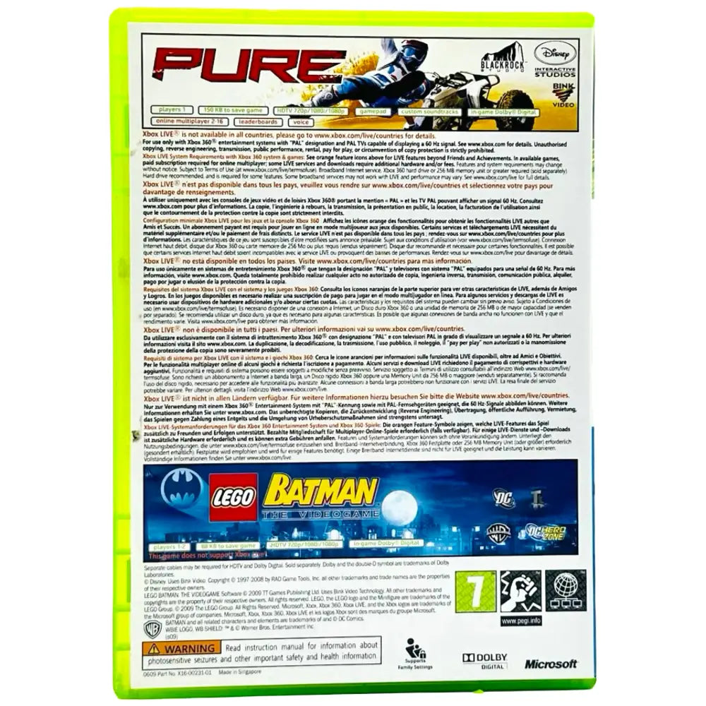 Lego Batman & Pure Bundle - Xbox 360 Spill