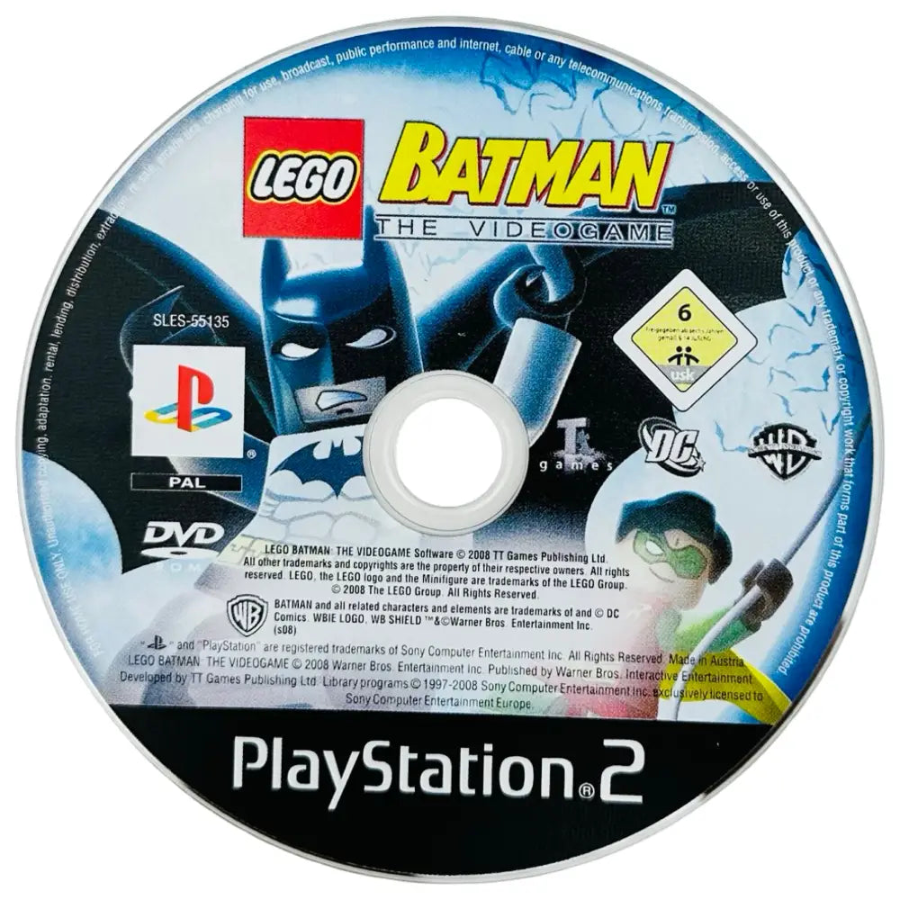 LEGO Batman The Video Game - PlayStation 2 (PS2) Spill - Kun Spill/Disk