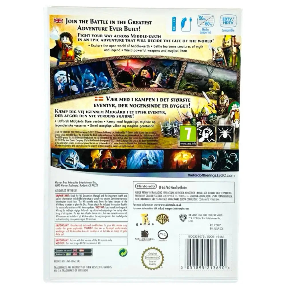 LEGO The Lord Of Rings - Nintendo Wii Spill