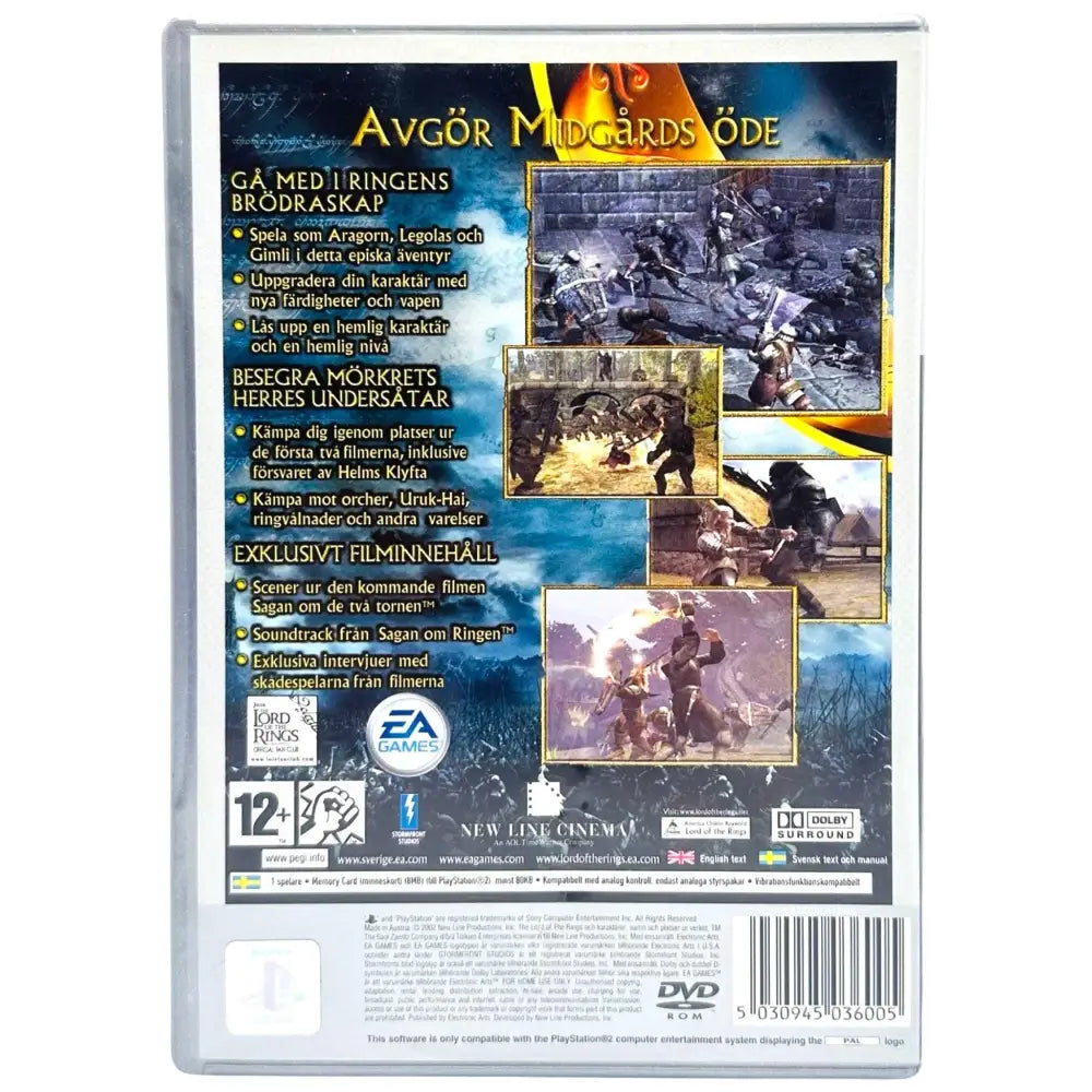 Lord Of The Rings Two Towers - PlayStation 2 (PS2) Spill