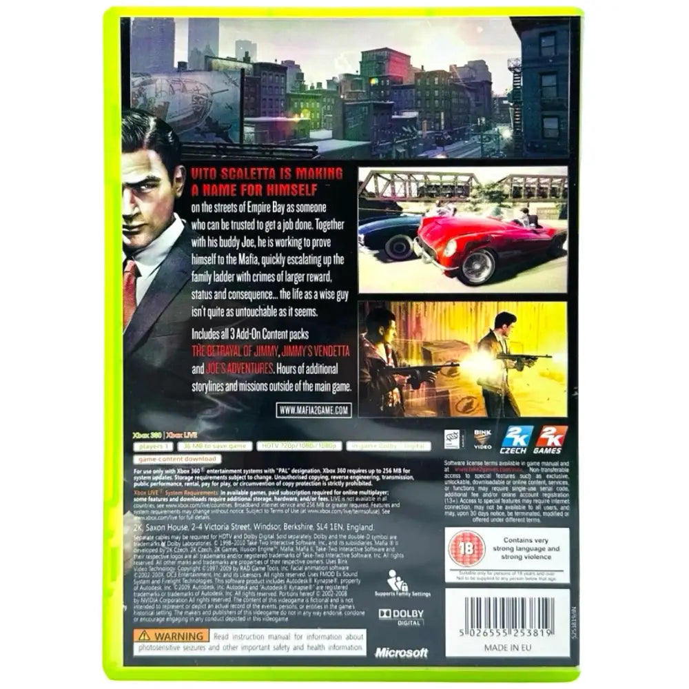 Mafia II - Xbox 360 Spill