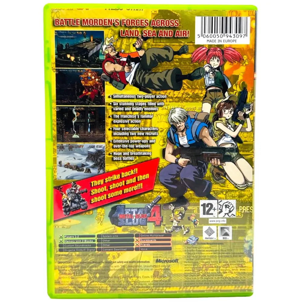 Metal Slug 4 - Xbox spill - Spill